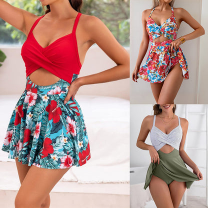 🏖️🌴【40-90kg】Costum de baie dintr-o singură piesă cu imprimeu