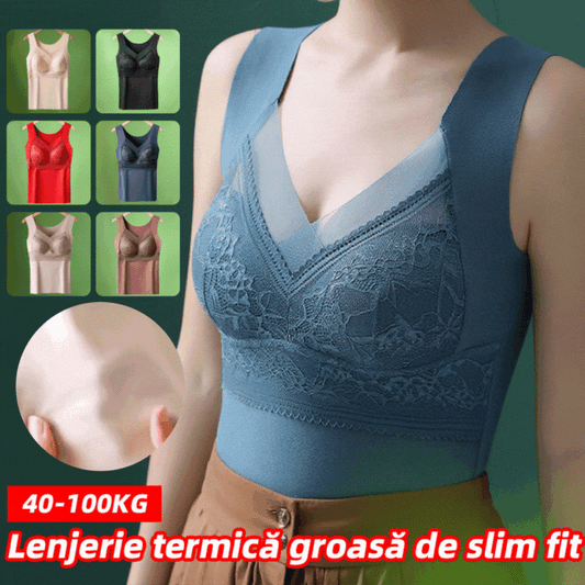 🔥【2 komada】❤️【40-100 kg】Jesensko i zimsko donje rublje od čipke s guščjim baršunom, lijepa leđa, pribor za nakupljanje grudi, sprječavanje opuštanja grudi✅【Preporuka liječnika】