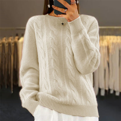 【S-3XL】🤩Nové podzimní a zimní retro pletené svetry s kulatým výstřihem, módní svetry 