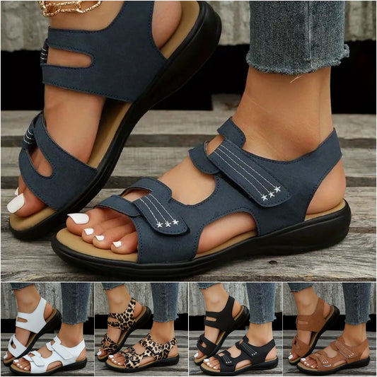 🔥Sandale casual și confortabile, cu talpă groasă, cu toc pană de vară