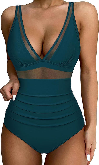 ❤️👙❤️【S-2XL】Novi jednobojni ženski jednodijelni bikini kupaći kostim za ljeto 2025., prozračan, udoban i brzosušeći