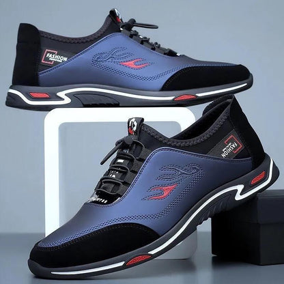 👞Pantofi business din piele ventilată pentru bărbați ✅ anti-miros ✅ căptușeală din piele moale ✅ moderni și universali - 3876424 