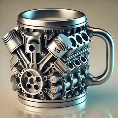 🎁☕ Galvanizirana Cyberpunk Motor Auto Motor Kreativna Šalica