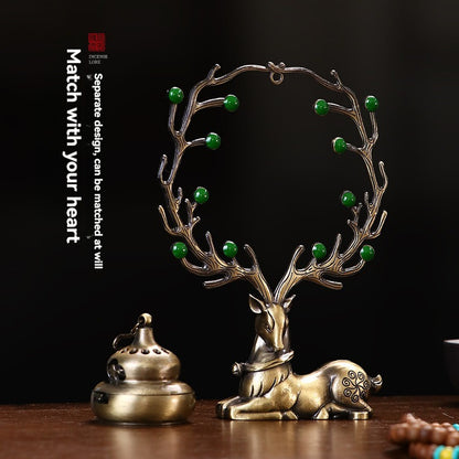 Magiczna Kadzielnica z Aromaterapią - Dekoracja, która Przynosi Szczęście i Spokój do Twojego Domu 🦌✨--3877993