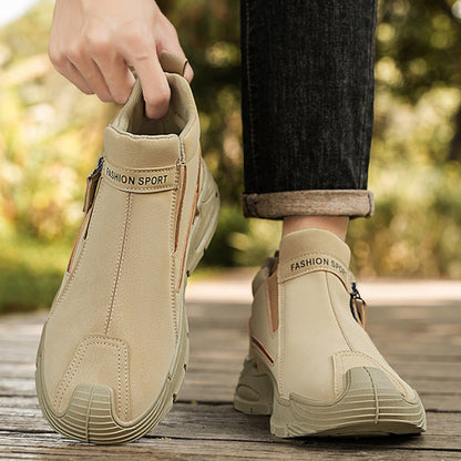 🔥【39-44】Nové pánske moderné každodenné topánky 2025 so zipsom, protišmykové a odolné, vhodné na prácu a vonkajšie aktivity