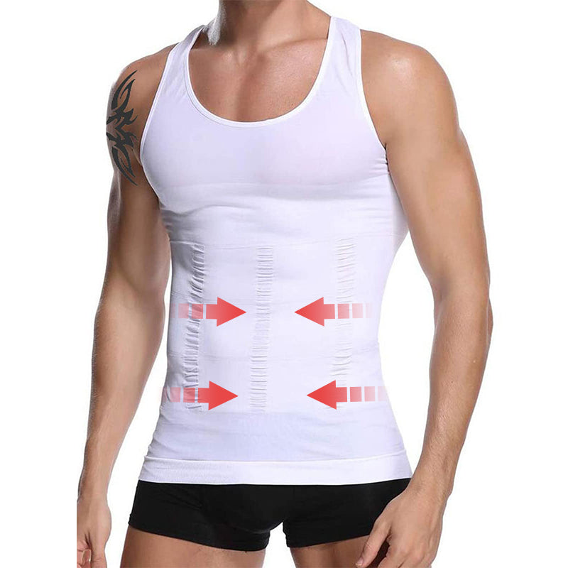 🔥 Îmbrăcăminte bărbătească pentru modelarea abdomenului, maiouri, conturarea pieptului 