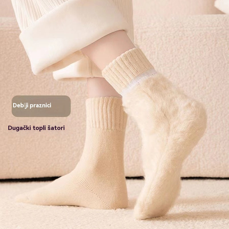 🔥【6 gratis】🧦Debele i tople vunene čarape za zimu, super debele i tople, elastične, 35-42
