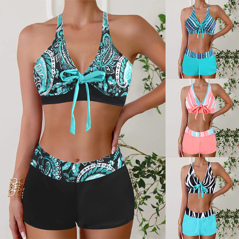 🏊‍👙【Kupite 1, dobijte 1】🌴 Ljetni novi elegantni kupaći kostim velike veličine s printom, brzosušeći dvodijelni kupaći kostim