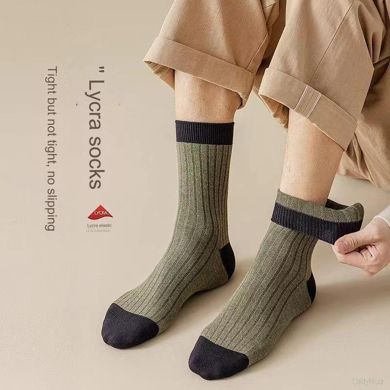 😍🧦【10 párů】2025 Nové pánské bavlněné deodorantové ponožky pohlcující pot 3888879 