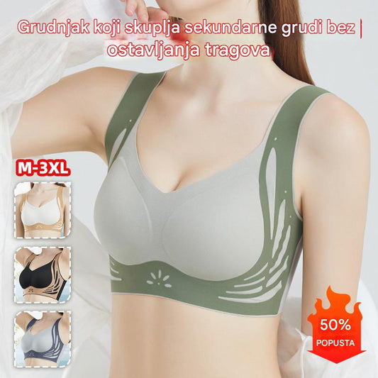 😍【Pachet de 4】Sutien pentru femei fără sârmă, dintr-o bucată❤️【40-100KG】