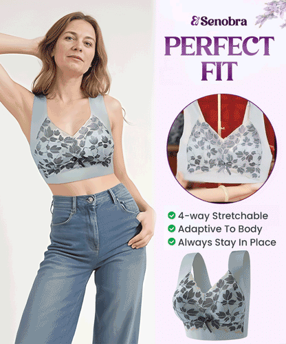 🎁💖【3 stavke】【M-4XL】Čipkasti grudnjak velike veličine bez čeličnog prstena, luksuzna prekrasna leđa, seksi, prozračan i bešavni grudnjak 【40~100kg】