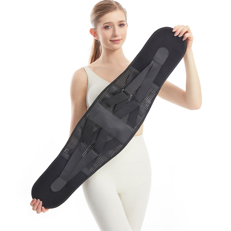 💪Nový prodyšný bederní pás｜Ocelová výztuha pro pevnou oporu｜Ulevuje od tlaku na páteř｜Zahřívá a tvaruje pas🔥