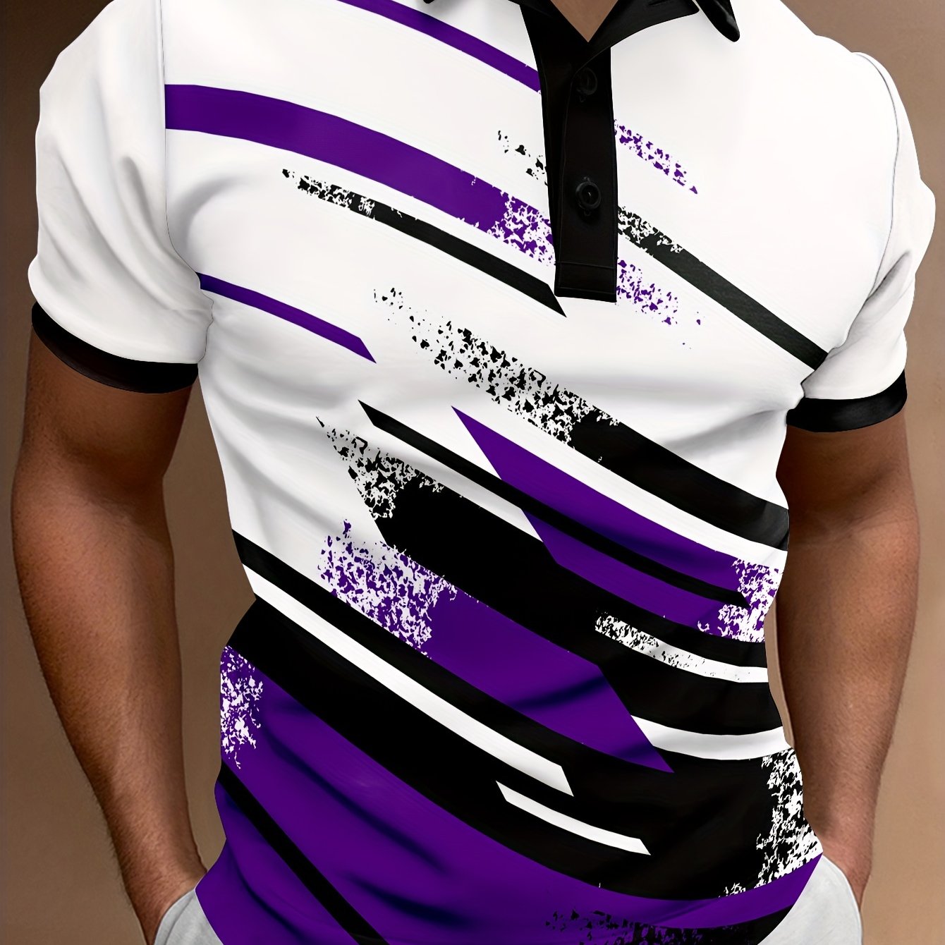 【👔 S-6XL】2025 nova modna muška POLO majica s dugmadima, udobna i prozračna majica s printom