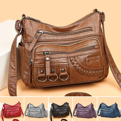💥【50% popusta na ograničeno vrijeme】👜 2024. nova torba za rame / crossbody od mekane kože velike zapremine-3873614