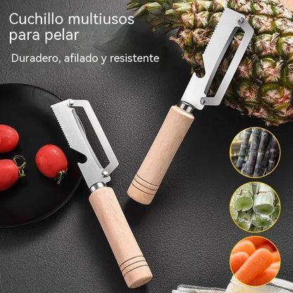 ✅(2 artikla) 🧅🔪 Višenamjenska gulilica za kuhinju: Guli, reže povrće, otvara boce! 🔥