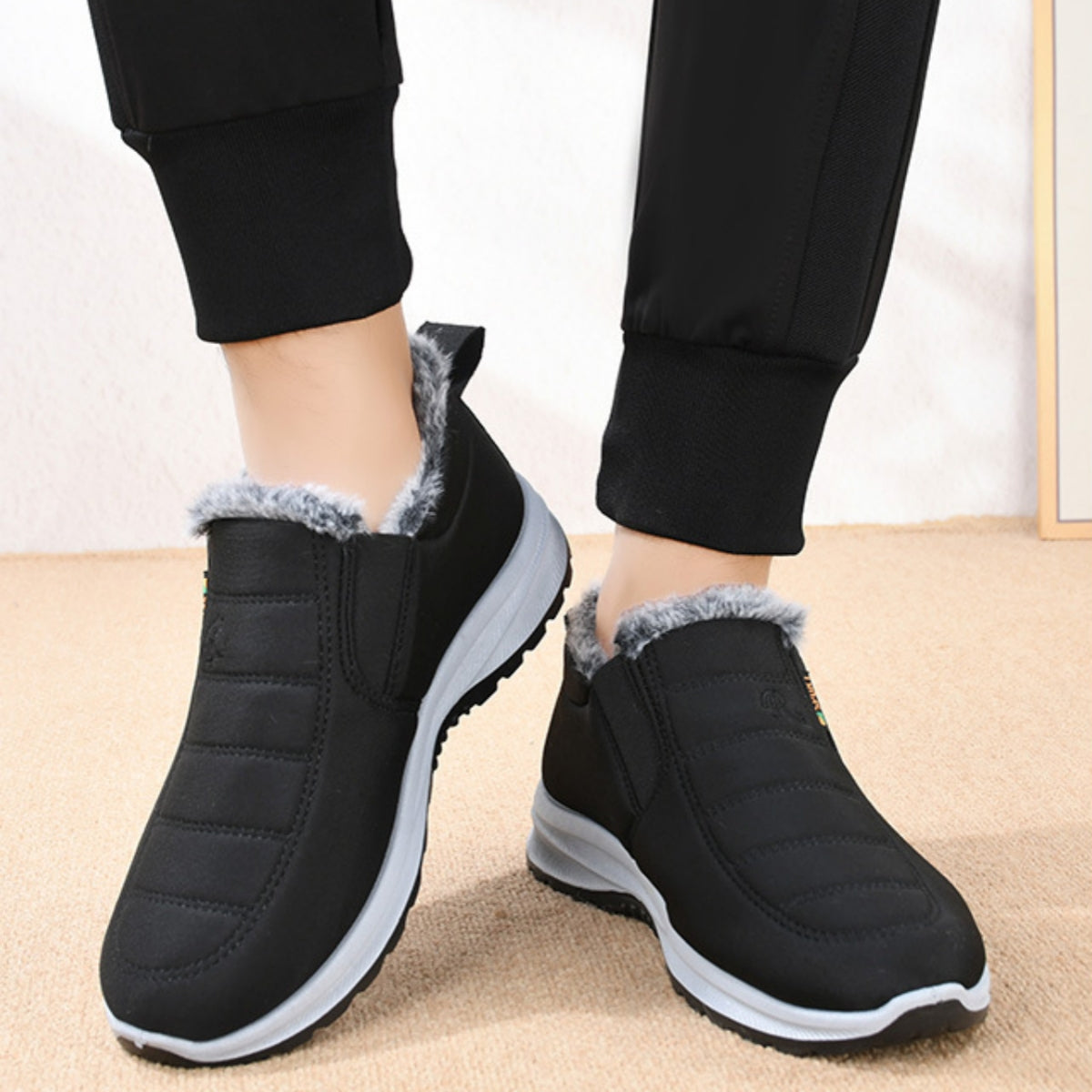 🔥Flísové a zahuštěné🔥[35-41] Pohodlné a teplé dámské zimní boty z měkké kůže a protiskluzové podrážky - maximální pohodlí a bezpečí na každém kroku! 