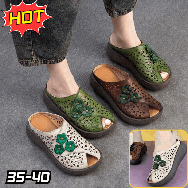 👡【35-40】Nowe sandały retro na grubej podeszwie