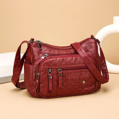 💥👜Geantă nouă de umăr/crossbody din piele moale, capacitate mare, 3893864 
