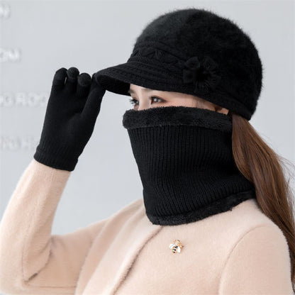 💥 50% SLEVA⛄【Čepice+Šála+Rukavice】Stylová a pohodlná plyšová čepice na podzim a zimu – ideální pro chladné dny!