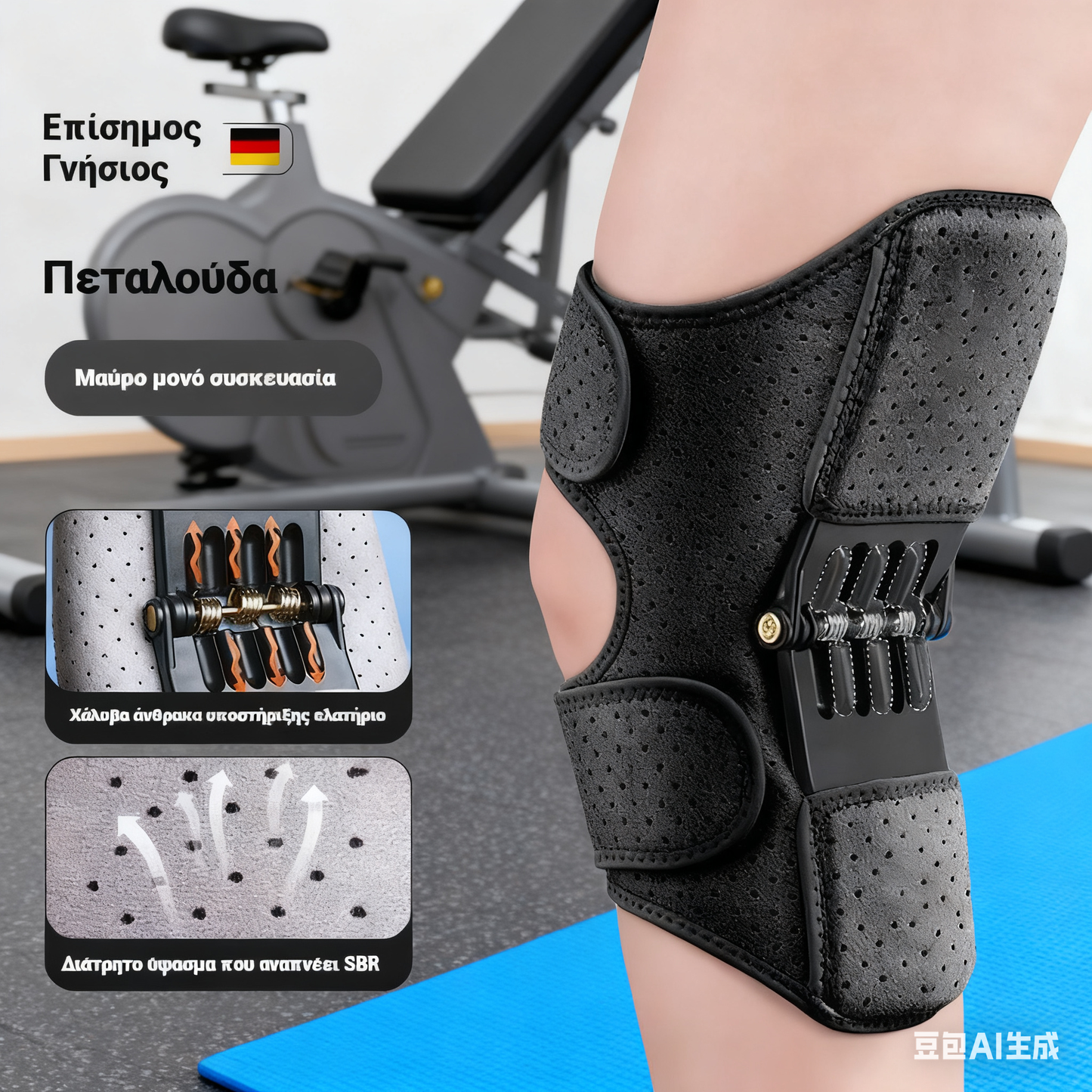 🔥Купете 1 и вземете 1 безплатно🔥 🦵Укрепена коленна ортеза с пружини – стабилност, подкрепа и по-малко натоварване при всяка крачка, защитете коленете си.