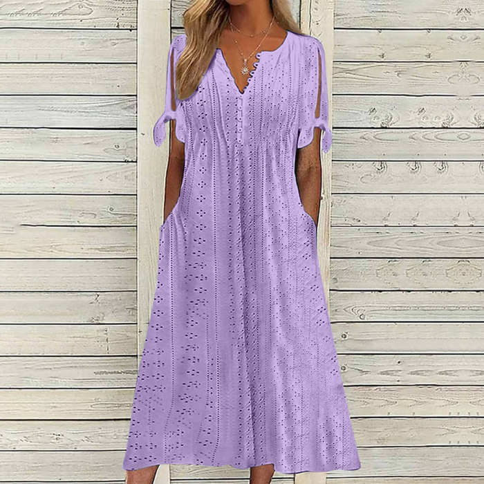 👗Rochie simplă și rafinată, într-o singură culoare 