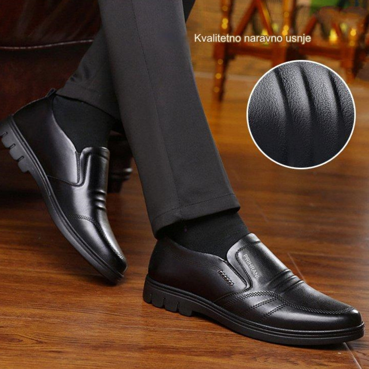 🎉🎁【Zimska posebna ponudba】👞【39-44】Moški usnjeni čevlji za prosti čas z mehkim podplatom – udobni, stilni in primerni za poslovne priložnosti