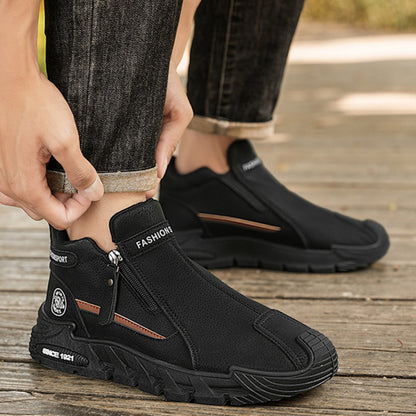 🔥【39-44】Nové pánske moderné každodenné topánky 2025 so zipsom, protišmykové a odolné, vhodné na prácu a vonkajšie aktivity