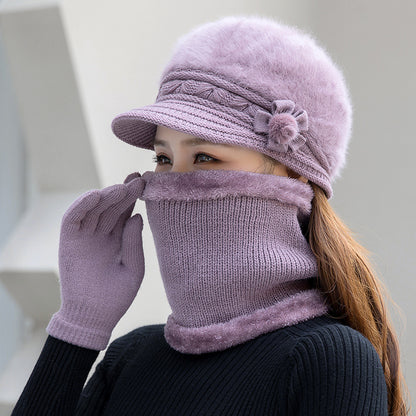 💥 50% SLEVA⛄【Čepice+Šála+Rukavice】Stylová a pohodlná plyšová čepice na podzim a zimu – ideální pro chladné dny!