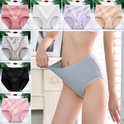 (8 szt) Ostatni dzień 50% zniżki - Wodoodporne, antybakteryjne majtki z wysokim stanem-3893076