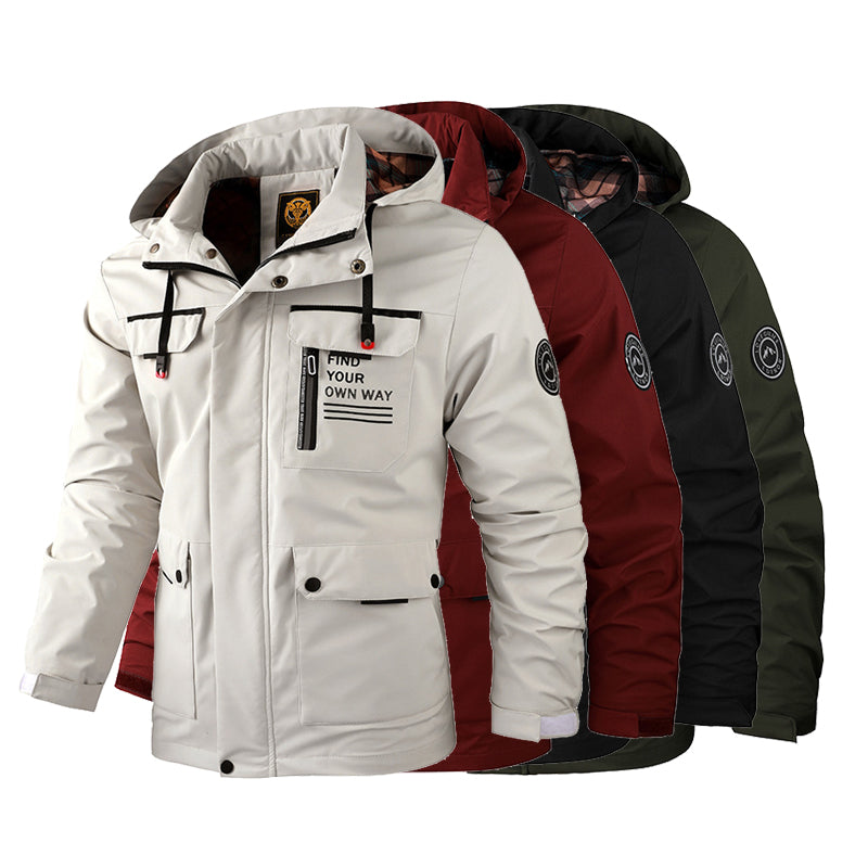 🔥 【M-4XL】 Jachetă caldă, rezistentă la vânt și impermeabilă pentru bărbați, toamna și iarna 2024 - 3893829 