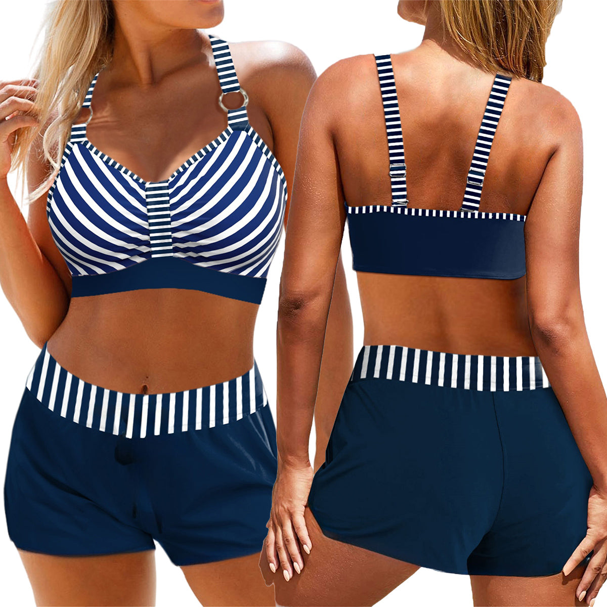 🏖️👙🌴【S-5XL】Set de costum de baie cu imprimeu pentru femei, 2025, pentru vacanță la plajă