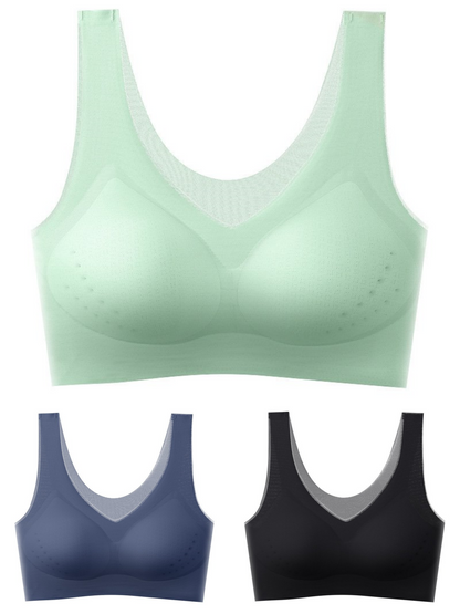 【1 set 3 komada】2025, bešavni push-up grudnjak od ledene svile 3914147