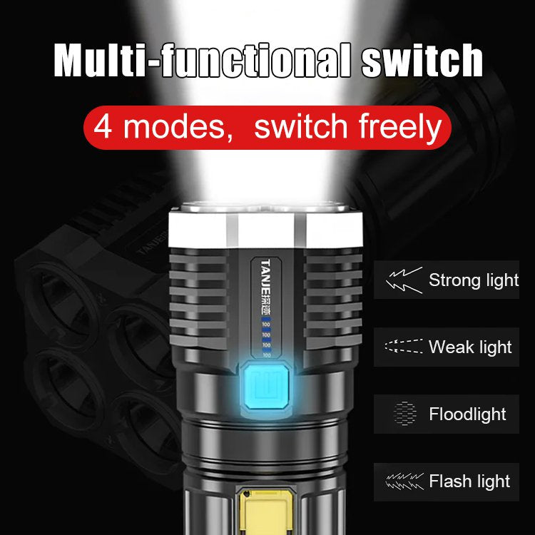 🔥🔥Snažna rasvjeta Four Lights USB punjiva svjetiljka