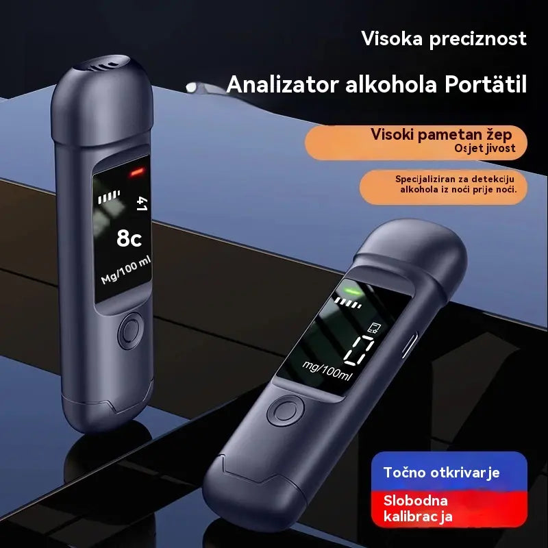 🔥🍷 Prijenosni precizni alkotest – Provjeri razinu alkohola prije vožnje