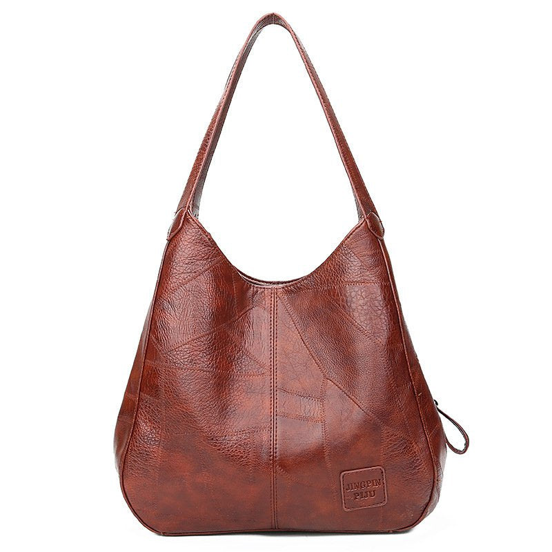 💖👜💖 Měkká kožená taška přes rameno, nový styl, velká kapacita 