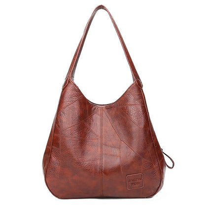 💖👜💖 Měkká kožená taška přes rameno, nový styl, velká kapacita 