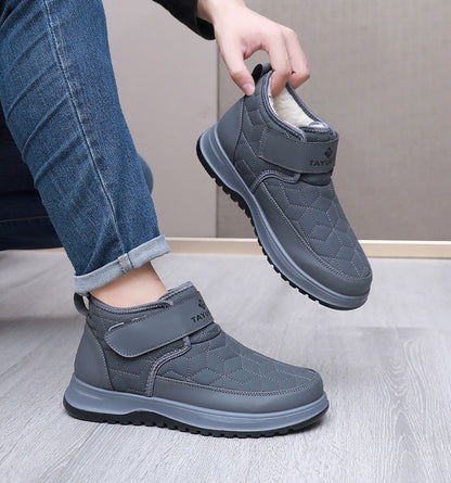 Nowe zimowe, męskie, ocieplane buty śniegowe z niskim stanem【39-45】