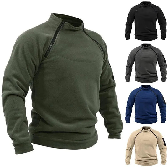 🧔‍♂️【S-4XL】Męski, ciepły T-shirt outdoorowy na jesień i zimę z długimi rękawami-3788976