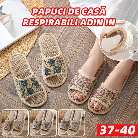 🏆【3 perechi】【37-40】2025 papuci noi din bumbac și in pentru femei, papuci pentru toate anotimpurile