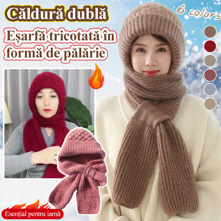 🔥50% SLEVA🔥【Klobouk + Šála】🐏 Vysoce kvalitní, příjemný na dotek, měkký a větruodolný kapuce a šála s integrovanou ochranou uší