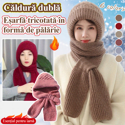 🔥50% SLEVA🔥【Klobouk + Šála】🐏 Vysoce kvalitní, příjemný na dotek, měkký a větruodolný kapuce a šála s integrovanou ochranou uší