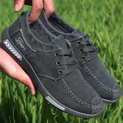 【39-45】Męskie buty z miękkiej płótna do noszenia w czasie wolnym