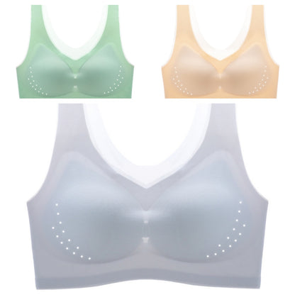 😍【Pack de 3】Sujetador sin aros para mujer, cómodo y transpirable ❤️【40-120kg】