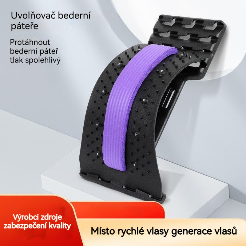 💪Úľava 3 v 1 magnet, masážny naťahovač chrbta – ergonomická bedrová opora pre pohodlné natiahnutie a každodennú relaxáciu
