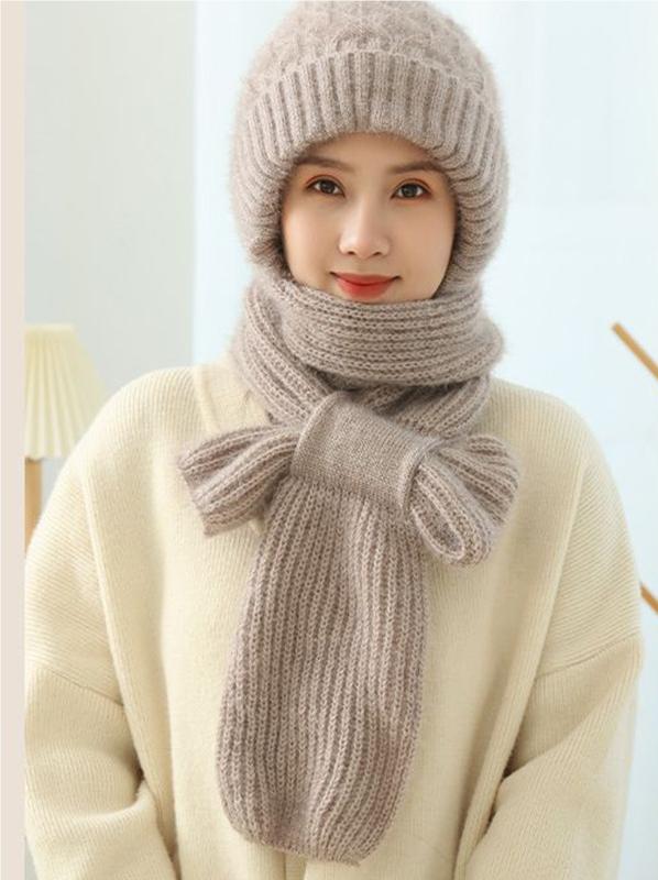 🔥50% SLEVA🔥【Klobouk + Šála】🐏 Vysoce kvalitní, příjemný na dotek, měkký a větruodolný kapuce a šála s integrovanou ochranou uší