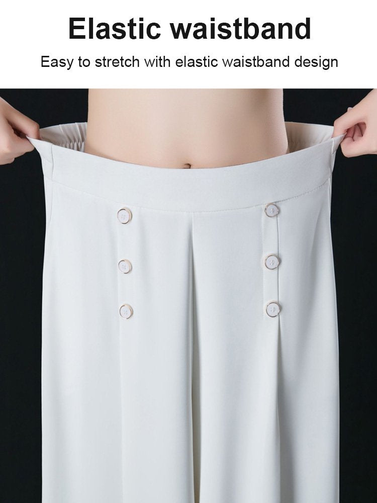 💖【M-5XL】Fustă elegantă pentru femei, cu talie înaltă și croi larg【Cumpără una, primești una gratis】 