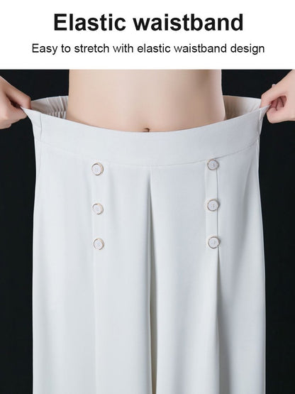 💖【M-5XL】Fustă elegantă pentru femei, cu talie înaltă și croi larg【Cumpără una, primești una gratis】 