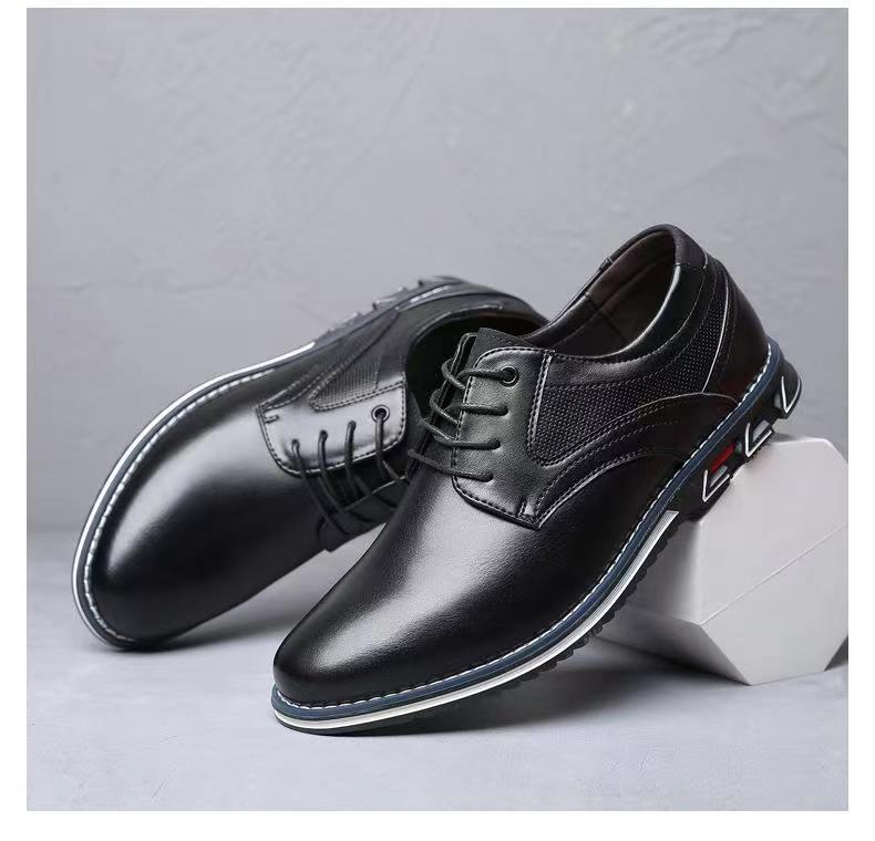 👞Zapatos de piel de vaca hechos a mano para hombre, zapatos de gran tamaño, modernos y a la moda