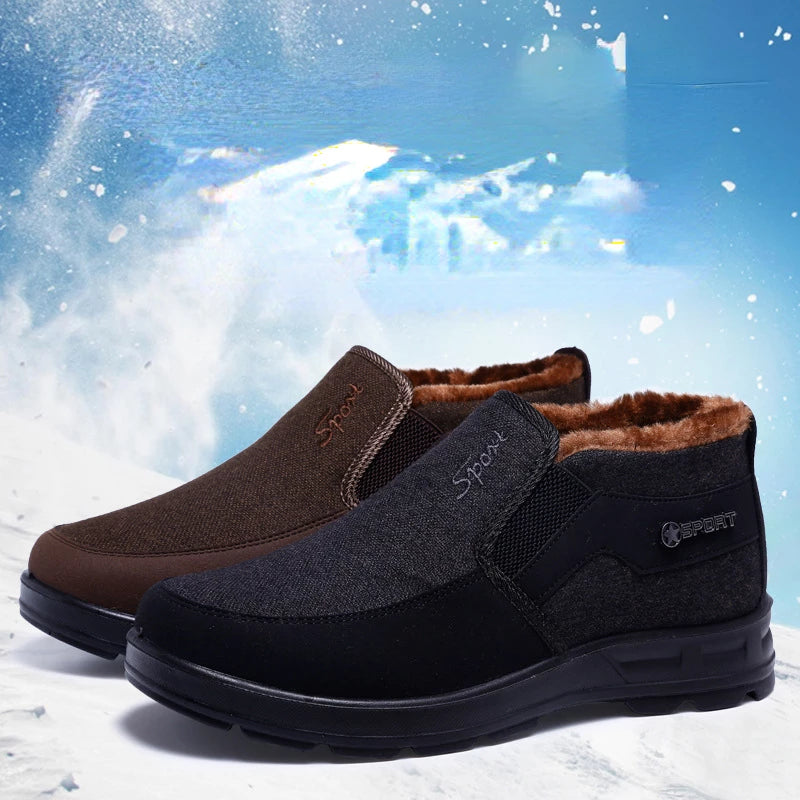 【38-47】Nove muške zimske čizme, deblje, s flisom, protuklizne, od pamuka