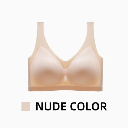 【M-5XL】Sutien ultra subțire din mătase glacială, fără marcaje 
